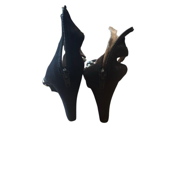 Forever 21 Y2K Black Studded Heels 7 - Picture 5 of 7